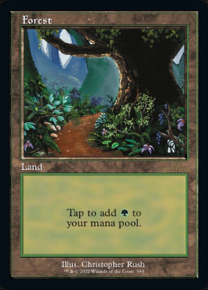 Forest (Retro) (593) [30th Anniversary Edition] MTG Single Magic: The Gathering | Red Claw Gaming