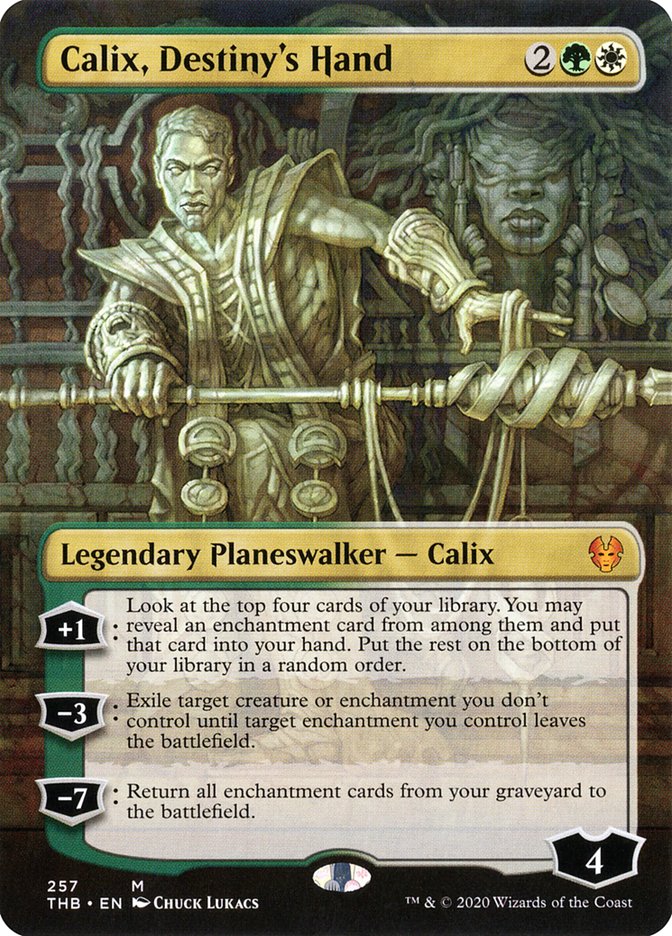 Calix, Destiny's Hand (Borderless) [Theros Beyond Death] MTG Single Magic: The Gathering | Red Claw Gaming