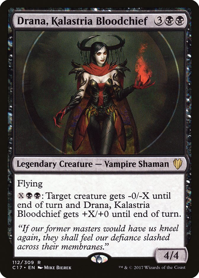 Drana, Kalastria Bloodchief [Commander 2017] MTG Single Magic: The Gathering | Red Claw Gaming