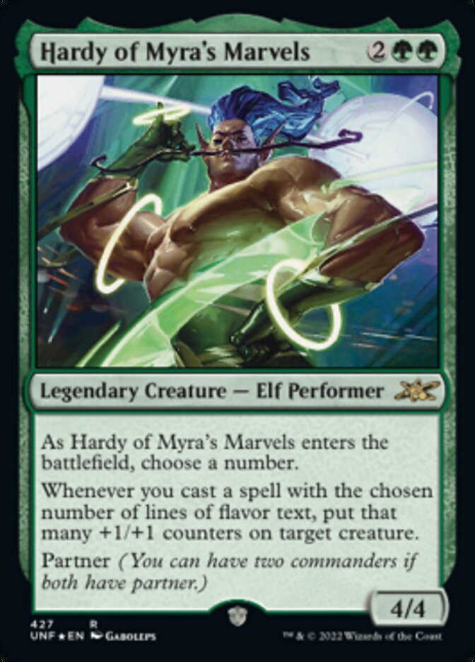 Hardy of Myra's Marvels (Galaxy Foil) [Unfinity] MTG Single Magic: The Gathering    | Red Claw Gaming