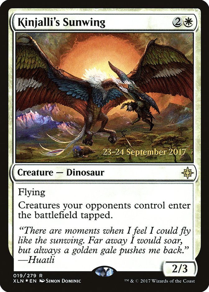 Kinjalli's Sunwing [Ixalan Prerelease Promos] MTG Single Magic: The Gathering | Red Claw Gaming