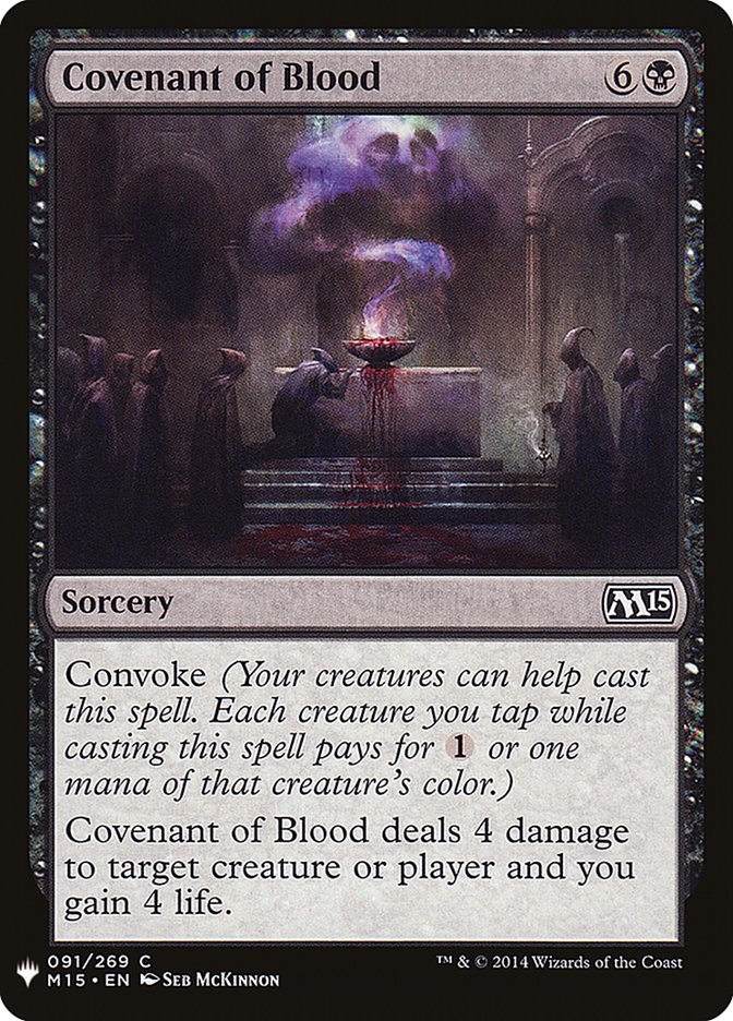 Covenant of Blood [Mystery Booster] MTG Single Magic: The Gathering | Red Claw Gaming