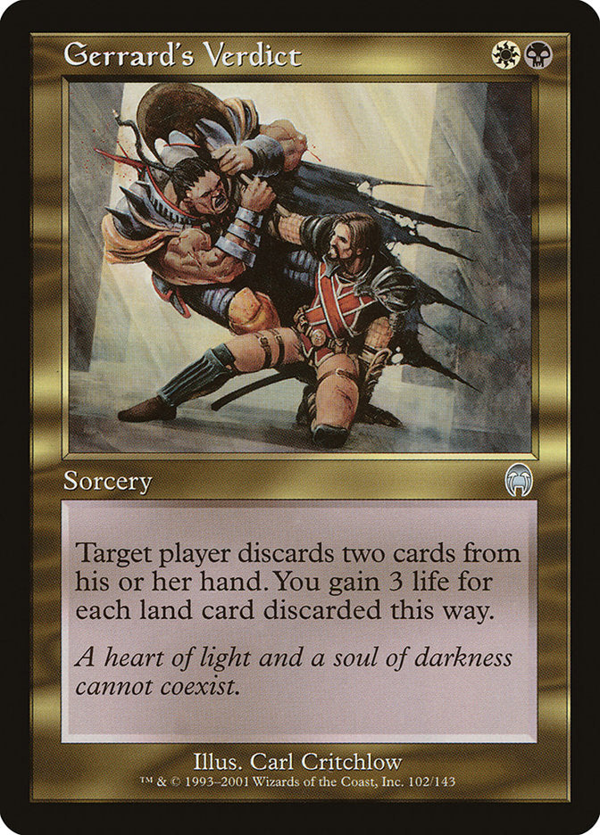 Gerrard's Verdict [Apocalypse] MTG Single Magic: The Gathering | Red Claw Gaming
