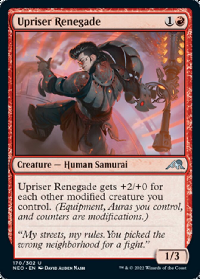 Upriser Renegade [Kamigawa: Neon Dynasty] MTG Single Magic: The Gathering    | Red Claw Gaming