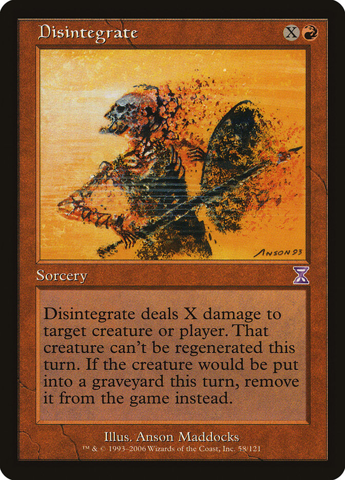 Disintegrate [Time Spiral Timeshifted] MTG Single Magic: The Gathering | Red Claw Gaming