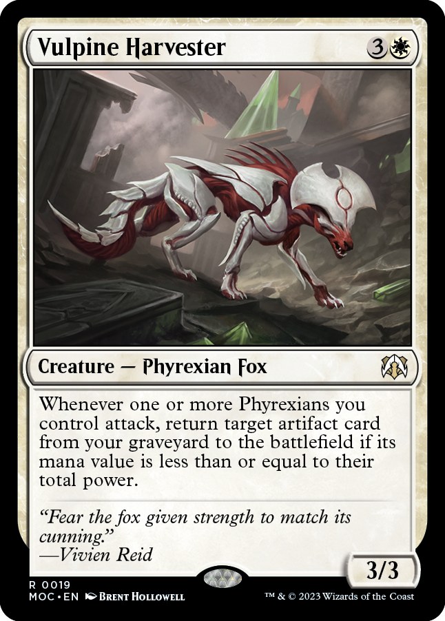 Vulpine Harvester [March of the Machine Commander] MTG Single Magic: The Gathering | Red Claw Gaming