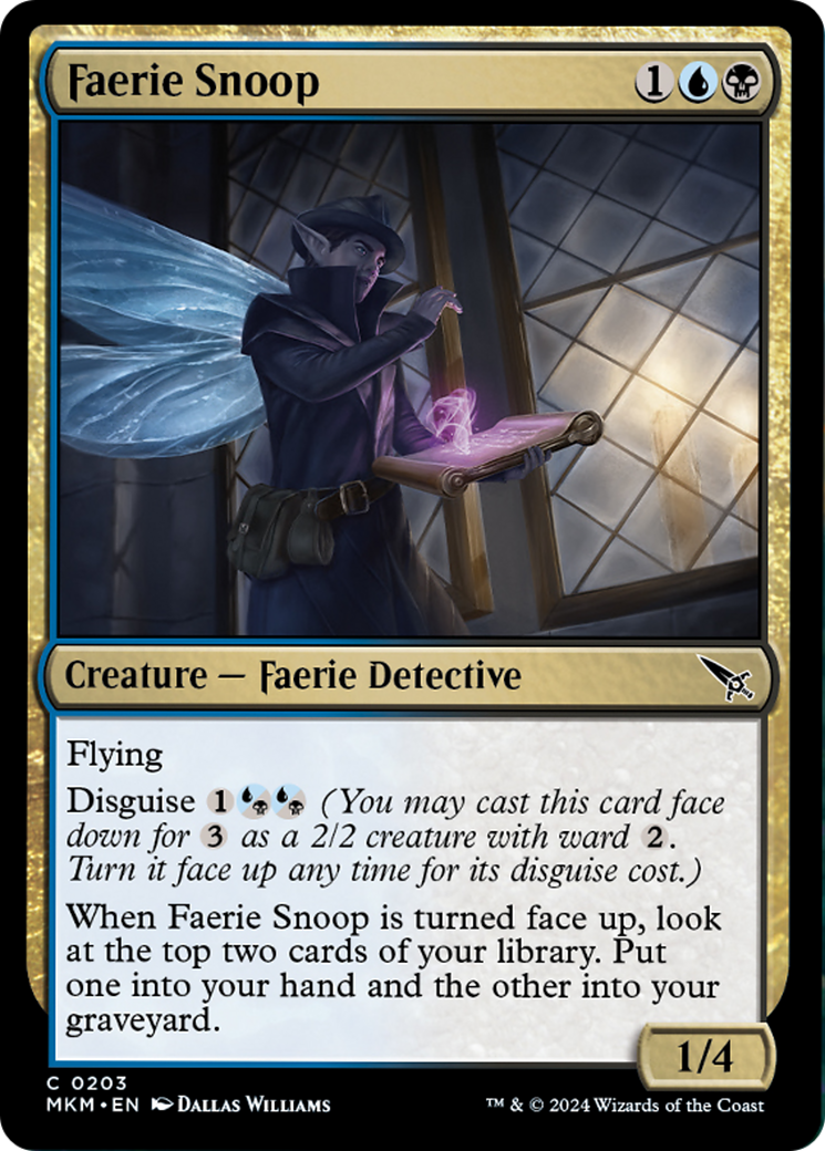 Faerie Snoop [Murders at Karlov Manor] MTG Single Magic: The Gathering    | Red Claw Gaming