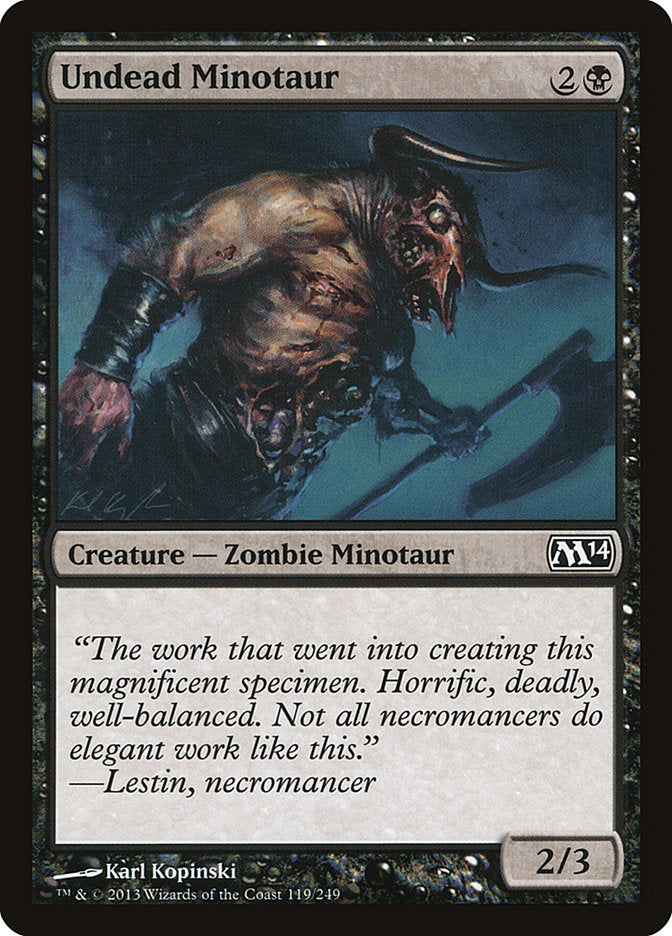 Undead Minotaur [Magic 2014] MTG Single Magic: The Gathering | Red Claw Gaming