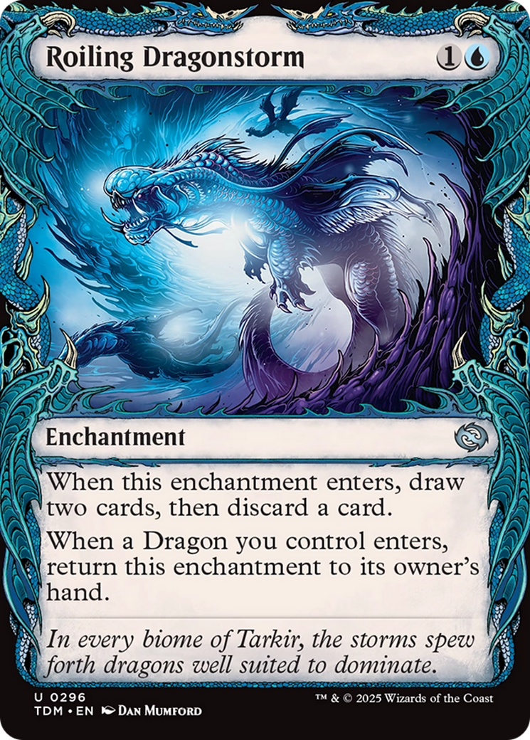 Roiling Dragonstorm (Showcase) [Tarkir: Dragonstorm] MTG Single Magic: The Gathering | Red Claw Gaming