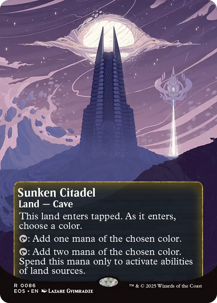 Sunken Citadel (0086) (Borderless) [Edge of Eternities: Stellar Sights] MTG Single Magic: The Gathering | Red Claw Gaming