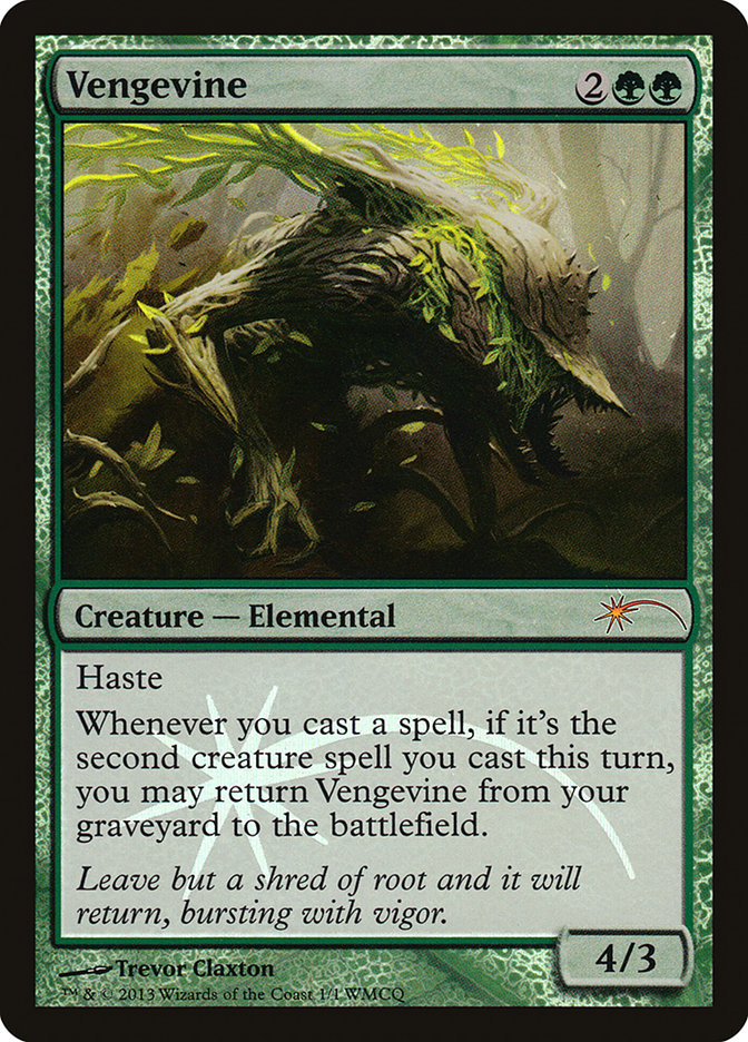 Vengevine [World Magic Cup Qualifiers] MTG Single Magic: The Gathering | Red Claw Gaming