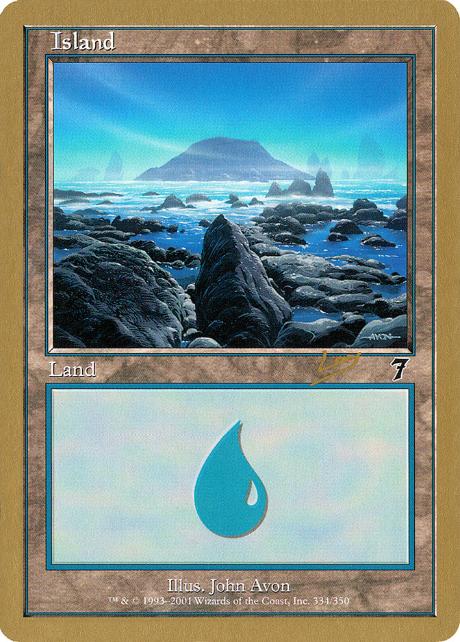 Island (rl334) (Raphael Levy) [World Championship Decks 2002] MTG Single Magic: The Gathering | Red Claw Gaming