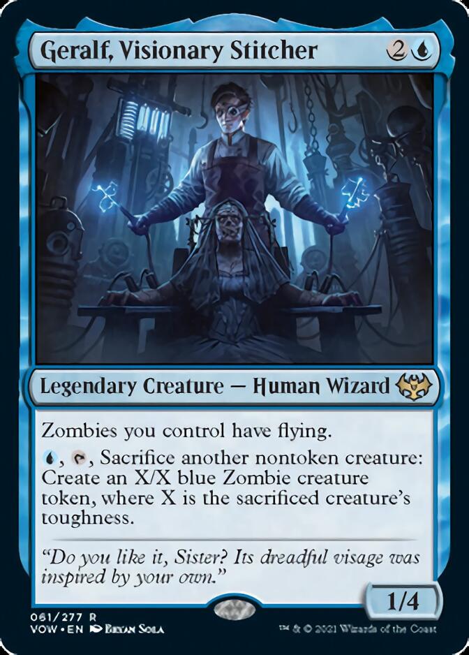 Geralf, Visionary Stitcher [Innistrad: Crimson Vow] MTG Single Magic: The Gathering | Red Claw Gaming