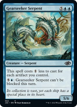 Gearseeker Serpent [Jumpstart 2022] MTG Single Magic: The Gathering | Red Claw Gaming