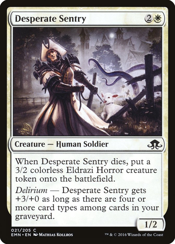 Desperate Sentry [Eldritch Moon] MTG Single Magic: The Gathering | Red Claw Gaming
