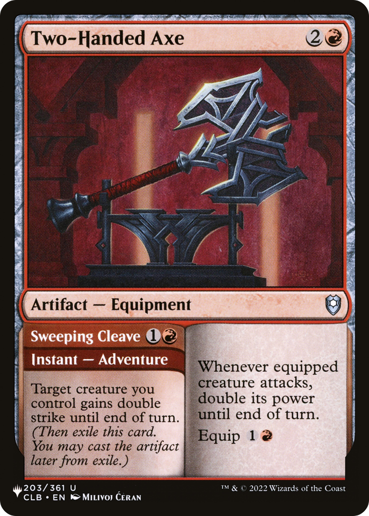 Two-Handed Axe [The List] MTG Single Magic: The Gathering | Red Claw Gaming