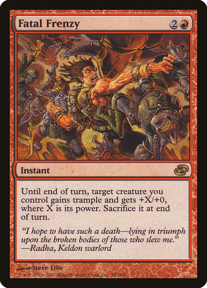 Fatal Frenzy [Planar Chaos] MTG Single Magic: The Gathering | Red Claw Gaming