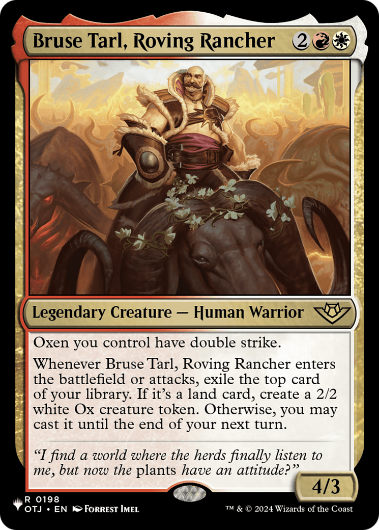 Bruse Tarl, Roving Rancher (OTJ) [The List] MTG Single Magic: The Gathering | Red Claw Gaming