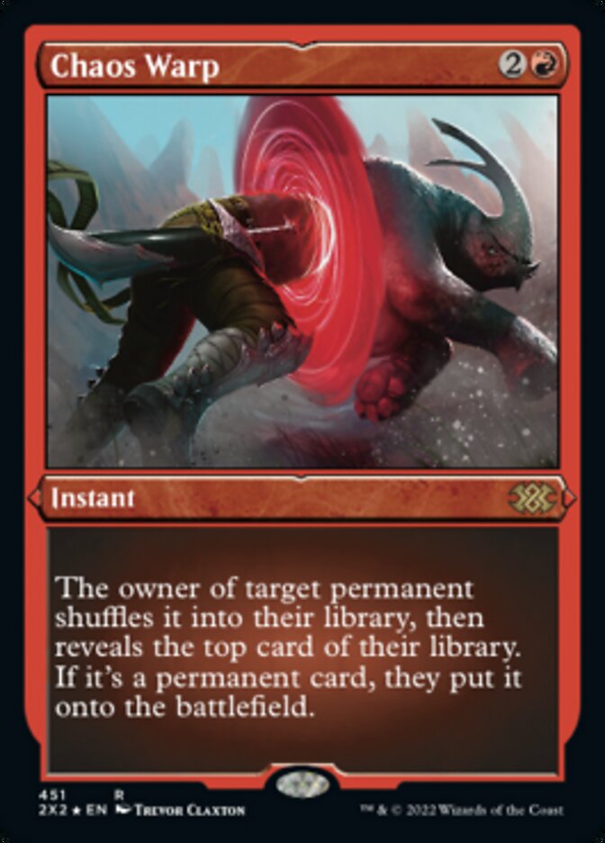 Chaos Warp (Foil Etched) [Double Masters 2022] MTG Single Magic: The Gathering    | Red Claw Gaming