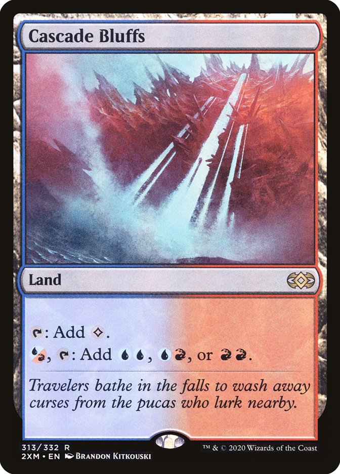 Cascade Bluffs [Double Masters] MTG Single Magic: The Gathering | Red Claw Gaming
