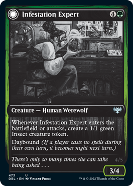 Infestation Expert // Infested Werewolf [Innistrad: Double Feature] MTG Single Magic: The Gathering | Red Claw Gaming