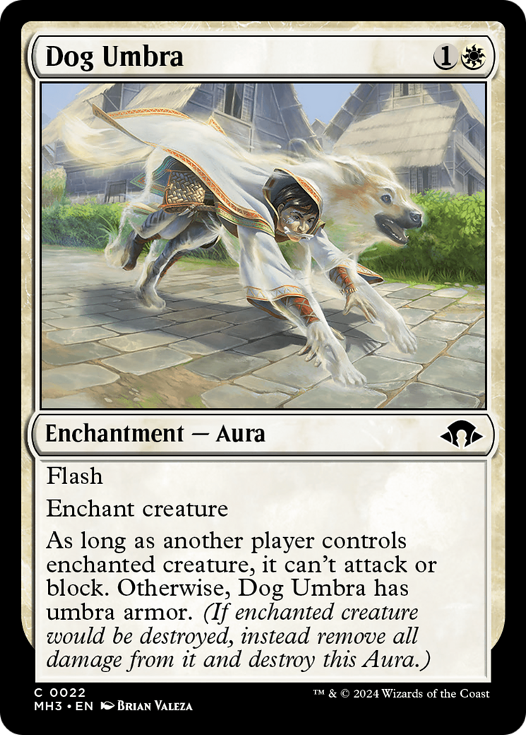 Dog Umbra [Modern Horizons 3] MTG Single Magic: The Gathering    | Red Claw Gaming