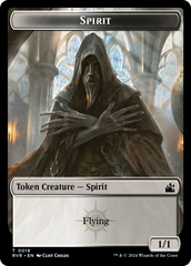 Spirit (0018) // Sphinx Double-Sided Token [Ravnica Remastered Tokens] MTG Single Magic: The Gathering | Red Claw Gaming