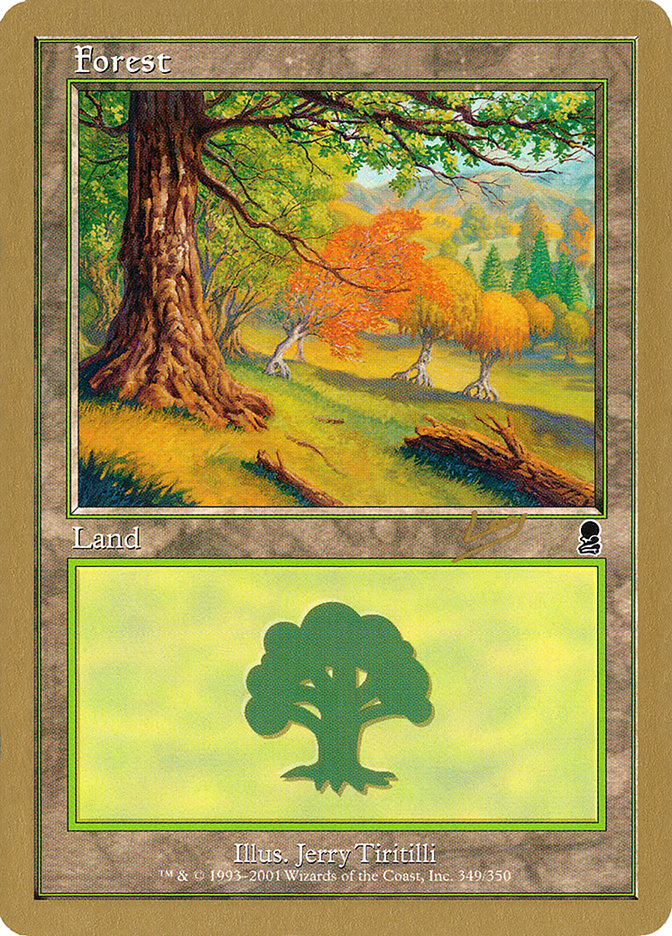 Forest (349) (Raphael Levy) [World Championship Decks 2002] MTG Single Magic: The Gathering | Red Claw Gaming