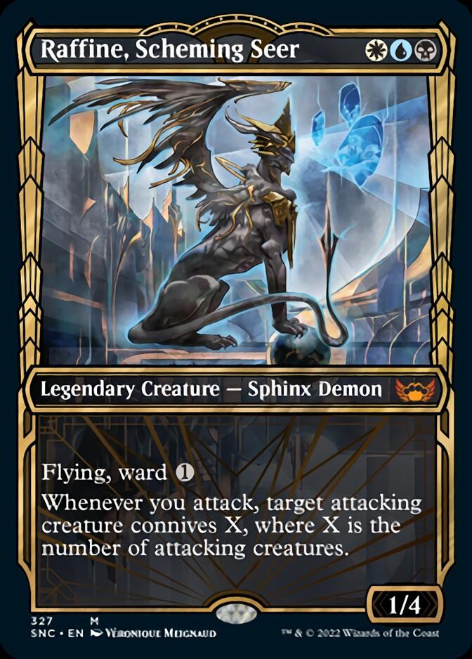 Raffine, Scheming Seer (Showcase Golden Age) [Streets of New Capenna] MTG Single Magic: The Gathering | Red Claw Gaming