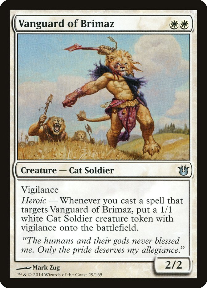 Vanguard of Brimaz [Born of the Gods] MTG Single Magic: The Gathering | Red Claw Gaming