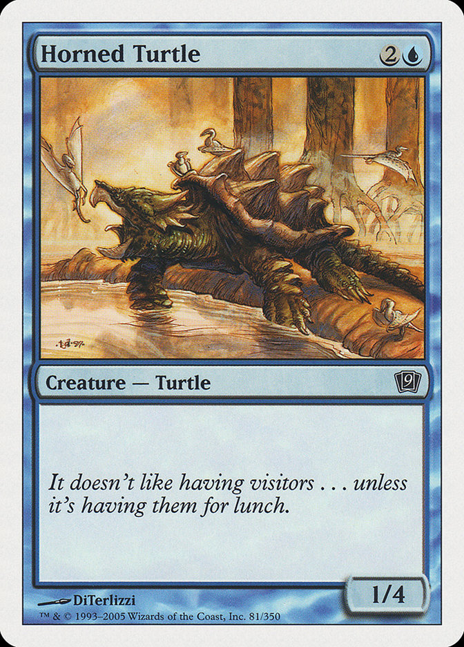 Horned Turtle [Ninth Edition] MTG Single Magic: The Gathering | Red Claw Gaming