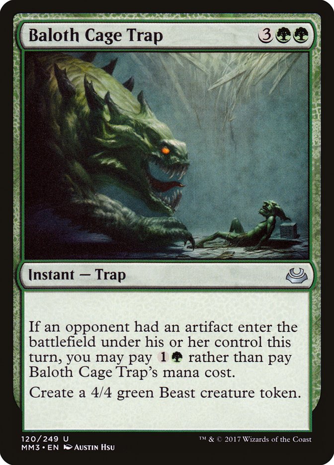 Baloth Cage Trap [Modern Masters 2017] MTG Single Magic: The Gathering | Red Claw Gaming
