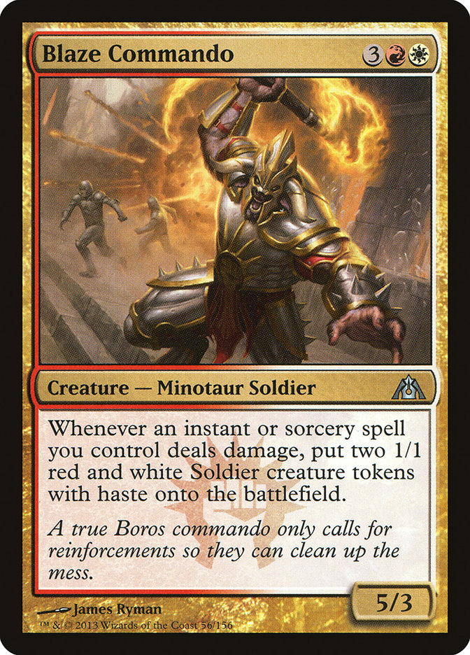 Blaze Commando [Dragon's Maze] MTG Single Magic: The Gathering | Red Claw Gaming