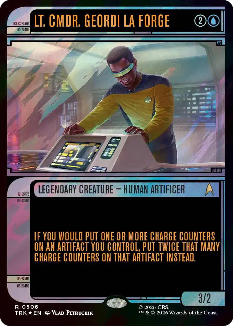 Lt. Cmdr. Geordi La Forge (Showcase) (Surge Foil) [Star Trek] MTG Single Magic: The Gathering | Red Claw Gaming