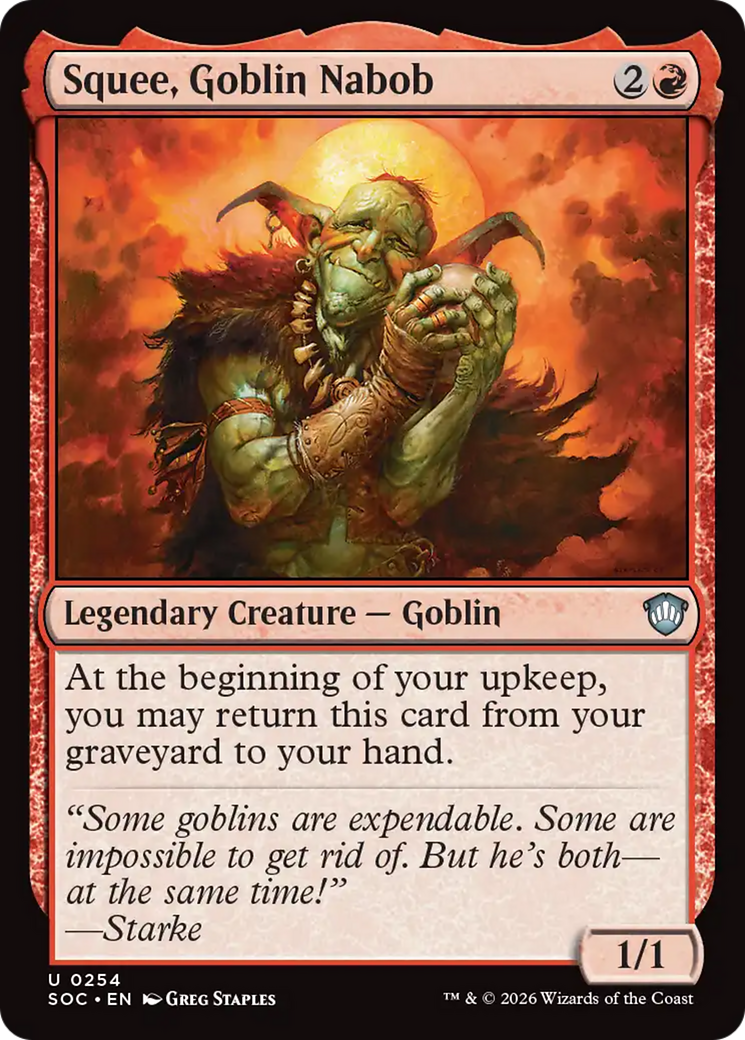 Squee, Goblin Nabob [Secrets of Strixhaven Commander] MTG Single Magic: The Gathering | Red Claw Gaming