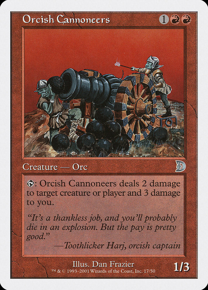 Orcish Cannoneers [Deckmasters] MTG Single Magic: The Gathering | Red Claw Gaming