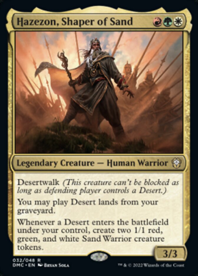Hazezon, Shaper of Sand [Dominaria United Commander] MTG Single Magic: The Gathering | Red Claw Gaming
