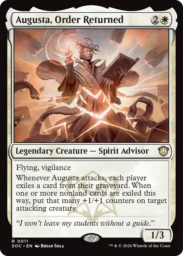 Augusta, Order Returned [Secrets of Strixhaven Commander] MTG Single Magic: The Gathering | Red Claw Gaming