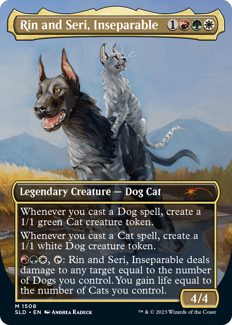 Rin and Seri, Inseparable (1508) // Rin and Seri, Inseparable [Secret Lair Commander Deck: Raining Cats and Dogs] MTG Single Magic: The Gathering | Red Claw Gaming