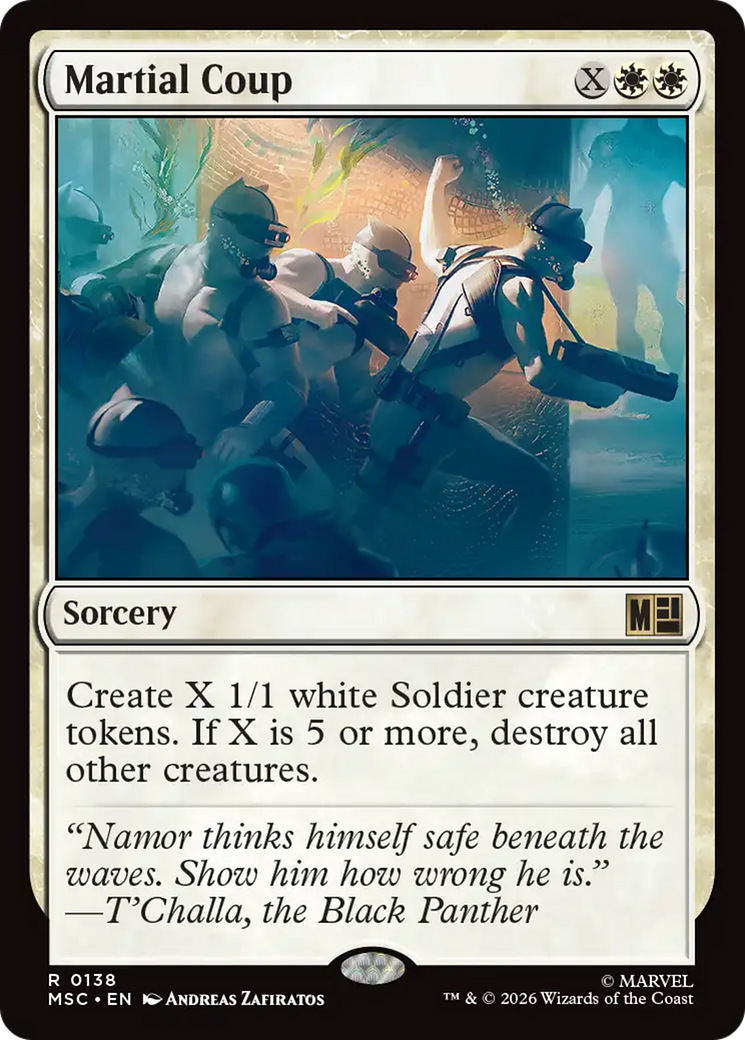 Martial Coup (Surge Foil) [Marvel Super Heroes Commander] | Red Claw Gaming