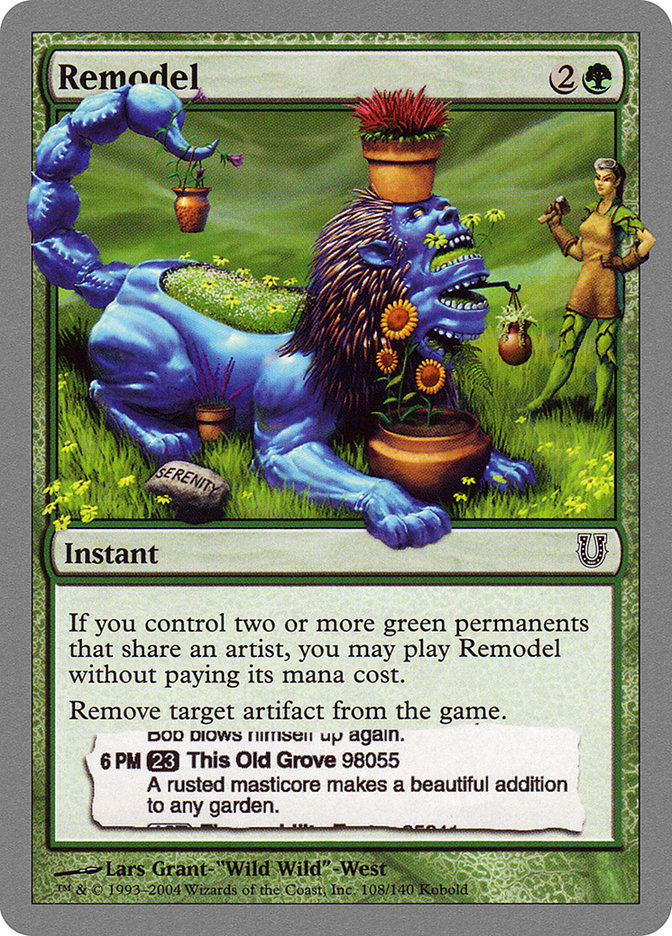 Remodel [Unhinged] MTG Single Magic: The Gathering | Red Claw Gaming