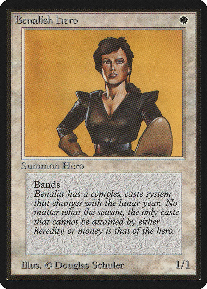 Benalish Hero [Beta Edition] MTG Single Magic: The Gathering | Red Claw Gaming