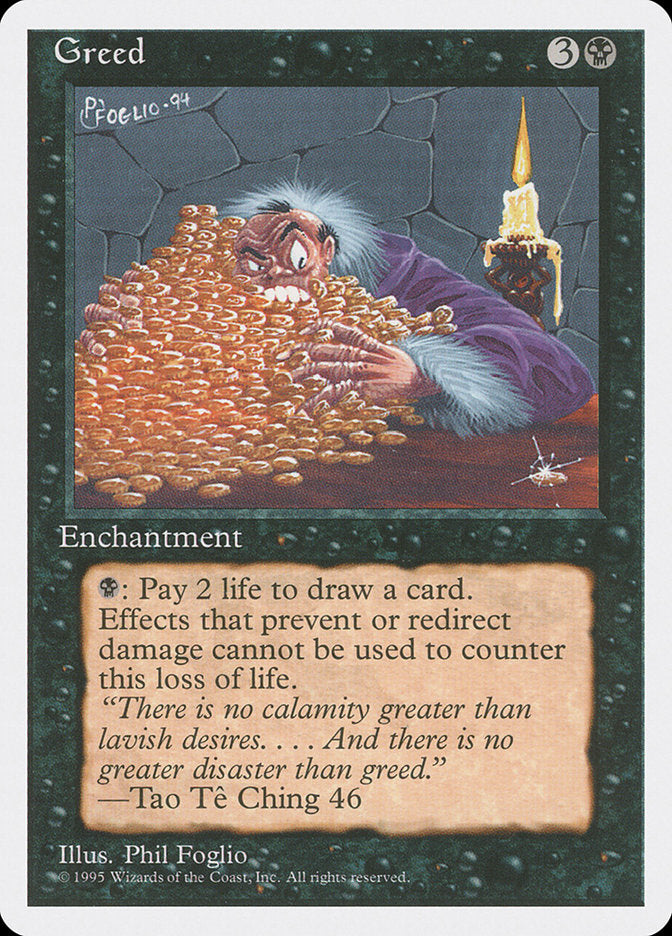 Greed [Fourth Edition] MTG Single Magic: The Gathering | Red Claw Gaming