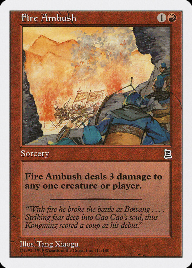 Fire Ambush [Portal Three Kingdoms] MTG Single Magic: The Gathering | Red Claw Gaming