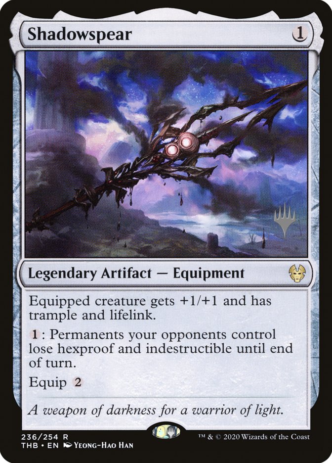 Shadowspear (Promo Pack) [Theros Beyond Death Promos] MTG Single Magic: The Gathering | Red Claw Gaming