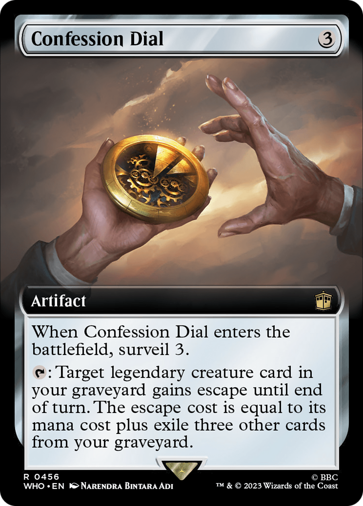 Confession Dial (Extended Art) [Doctor Who] MTG Single Magic: The Gathering | Red Claw Gaming
