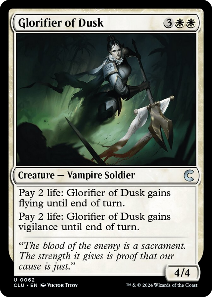 Glorifier of Dusk [Ravnica: Clue Edition] MTG Single Magic: The Gathering | Red Claw Gaming