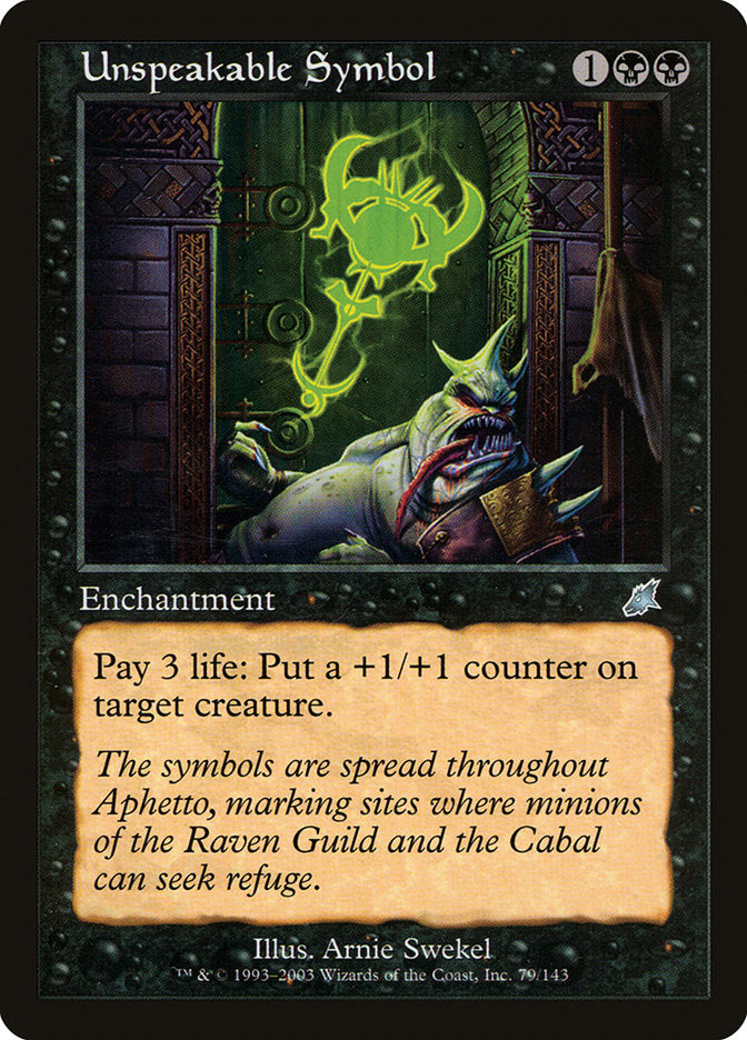 Unspeakable Symbol [Scourge] MTG Single Magic: The Gathering | Red Claw Gaming