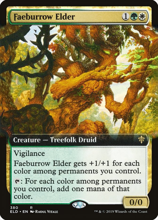 Faeburrow Elder (Extended Art) [Throne of Eldraine] MTG Single Magic: The Gathering | Red Claw Gaming