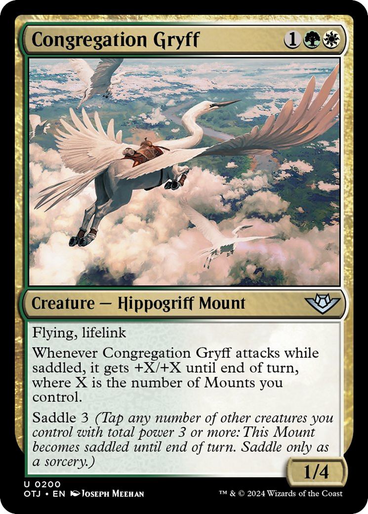 Congregation Gryff [Outlaws of Thunder Junction] MTG Single Magic: The Gathering    | Red Claw Gaming